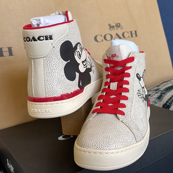 Coach CLIP MXKH HIGH TP Chalk/Black WMNS sneakers Disney - Picture 10 of 16